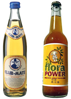 Energy drinky Club-Mate a Flora Power