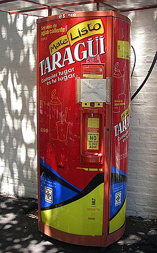 Nápojový automat na Yerba maté v Argentině